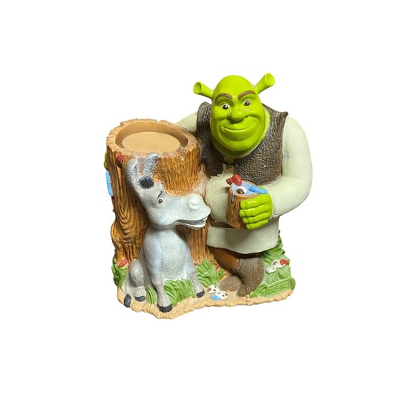 Vintage Shrek and Donkey DreamWorks Dixie Cup Holder Dispenser 2004 - Picture 1 of 2